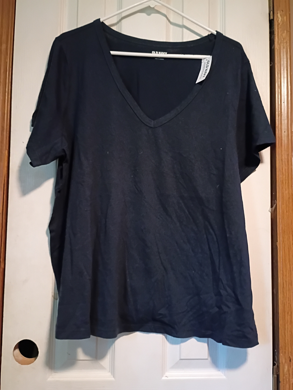 Old Navy Women's Dark Navy V-Neck Short Sleeve Tee
